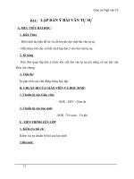 Giáo án Ngữ văn 10 tuần 4: Lập dàn ý bài văn tự sự