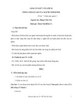 Giáo án Ngữ văn 10 tuần 27 bài: Tình cảnh lẻ loi của người chinh phụ