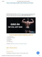 Giáo án tập tăng cơ giảm mỡ chi tiết của jeff seid