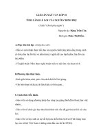 Giáo án Ngữ văn 10 tuần 27 bài: Tình cảnh lẻ loi của người chinh phụ