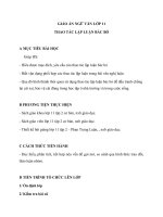 Giáo án Ngữ văn 11 tuần 21 bài: Luyện tập  Thao tác lập luận bác bỏ