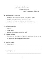 Giáo án Ngữ văn 10 tuần 30 bài: Chí khí anh hùng  Truyện Kiều