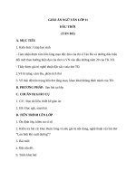 Giáo án Ngữ văn 11 tuần 20 bài: Hầu trời