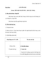 Giáo án Ngữ văn 10 tuần 10: Đọc thêm Lời tiễn dặn