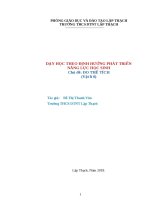 đề tài:  ĐO THỂ TÍCH  chuyên đề vật lý