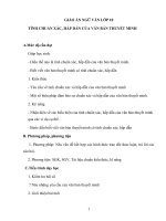 Giáo án Ngữ văn 10 tuần 20 bài: Tính chuẩn xác và tính hấp dẫn trong văn bản thuyết minh