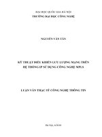 KỸ THUẬT ĐIỀU KHIỂN LƯU LƯỢNG MẠNG TRÊN HỆ THỐNG IP SỬ DỤNG CÔNG NGHỆ MPLS
