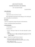 Giáo án Ngữ văn 10 tuần 26 bài: Tào tháo uống rượu luận anh hùng  La Quán Trung