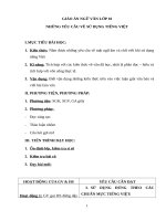 Giáo án Ngữ văn 10 tuần 25 bài: Những yêu cầu về sử dụng tiếng Việt