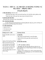 Giáo án Ngữ văn 10 tuần 4: Truyện An Dương Vương và Mỵ Châu Trọng Thủy