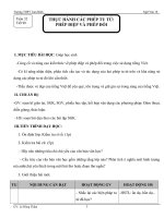 Giáo án Ngữ văn 10 tuần 31 bài: Thực hành biện pháp tu từ phép điệp và phép đối