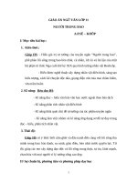 Giáo án Ngữ văn 11 tuần 27 bài: Người trong bao  Sê Khôp