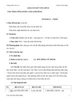 Giáo án Ngữ văn 10 tuần 26 bài: Tào tháo uống rượu luận anh hùng  La Quán Trung