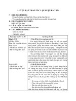 Giáo án Ngữ văn 11 tuần 21 bài: Luyện tập  Thao tác lập luận bác bỏ