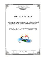 Hệ thống điều khiển băng tải và đếm số lượng sản phẩm bằng vi điều khiển