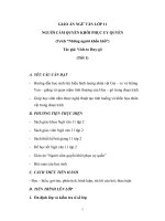 Giáo án Ngữ văn 11 tuần 28 bài: Người cầm quyền khôi phục uy quyền  V. Huy gô