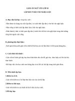 Giáo án Ngữ văn 10 tuần 27 bài: Lập dàn ý bài văn nghị luận