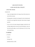 Giáo án Ngữ văn 11 tuần 24 bài: Luyện tập  Tiểu sử tóm tắt