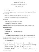 Giáo án Ngữ văn 10 tuần 31 bài: Thực hành biện pháp tu từ phép điệp và phép đối