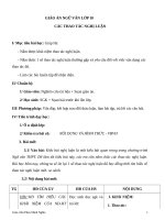 Giáo án Ngữ văn 10 tuần 32: Các thao tác nghị luận