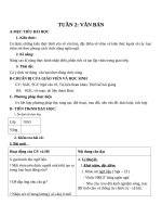 Giáo án Ngữ văn 10 tuần 2: Văn bản