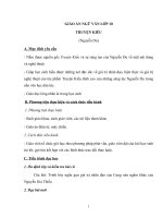 Giáo án Ngữ văn 10 tuần 28 bài: Truyện Kiều  Nguyễn Du