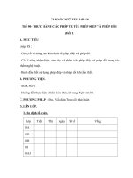 Giáo án Ngữ văn 10 tuần 31 bài: Thực hành biện pháp tu từ phép điệp và phép đối