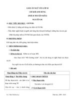 Giáo án Ngữ văn 10 tuần 30 bài: Chí khí anh hùng  Truyện Kiều