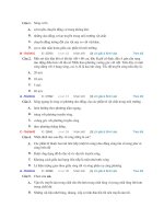 Thi online   b02   ôn tập sóng cơ học   đề 1 