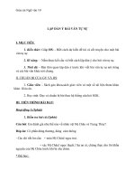 Giáo án Ngữ văn 10 tuần 4: Lập dàn ý bài văn tự sự