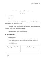 Giáo án Ngữ văn 10 tuần 15: Tại lầu Hoàng Hạc tiễn Mạnh Hạo Nhiên đi Quảng Lăng