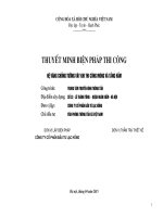 Thuyết minh biện pháp thi công hệ văng chống tường vây khi thi công móng và tầng hầm