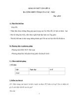 Giáo án Ngữ văn 11 tuần 30 bài: Ba cống hiến vĩ đại của Các Mác  Tổng hợp giáo án hay nhất