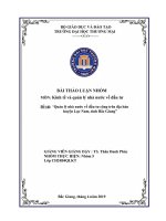 “Quản lý nhà nước về đầu tư công trên địa bàn huyện Lục Nam, tỉnh Bắc Giang”
