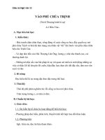 Giáo án Ngữ văn 11 tuần 1: Vào phủ chúa Trịnh (Trích Thượng kinh kí sự)