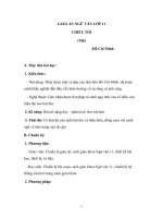 Giáo án Ngữ văn 11 tuần 23 bài: Chiều tối  Hồ Chí Minh