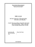 Tổng hợp hệ thống tự động điều chỉnh tốc độ theo sơ đồ hệ triristor -  động cơ một chiều với hai vòng điều chỉnh mô men và tốc độ.