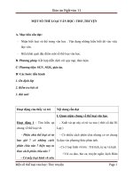 Giáo án Ngữ văn 11 tuần 13: Một số thể loại văn học: Thơ, truyện