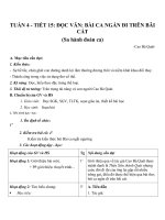 Giáo án Ngữ văn 11 tuần 4: Bài ca ngắn đi trên bãi cát (Sa hành đoản ca)