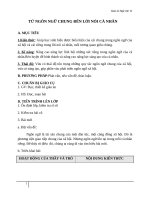 Giáo án Ngữ văn 11 tuần 1: Từ ngôn ngữ chung đến lời nói cá nhân