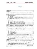 Nghiệp vụ môi giới trong công ty cổ phần chứng khoán Tân Việt – thực trạng và giải pháp nâng cao hiệu quả của nghiệp vụ môi giới chứng khoán