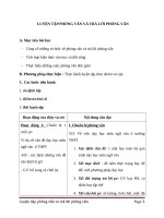 Giáo án Ngữ văn 11 tuần 18: Luyện tập phỏng vấn và trả lời phỏng vấn