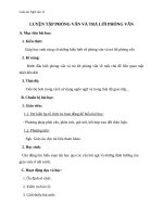 Giáo án Ngữ văn 11 tuần 18: Luyện tập phỏng vấn và trả lời phỏng vấn