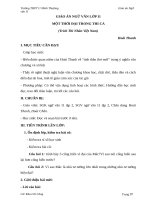 Giáo án Ngữ văn 11 tuần 31 bài: Một thời đại trong thi ca  Hoài Thanh