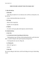 Giáo án Ngữ văn 11 tuần 2: Phân tích đề, lập dàn ý bài văn nghị luận