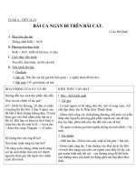 Giáo án Ngữ văn 11 tuần 4: Bài ca ngắn đi trên bãi cát (Sa hành đoản ca)