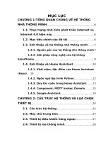 DATN nghiên cứu thiết kế hệ thống điều khiển các thiết bị trong căn hộ bằng sự trợ giúp của google assistant