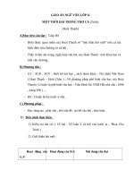 Giáo án Ngữ văn 11 tuần 31 bài: Một thời đại trong thi ca  Hoài Thanh