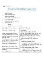 Giáo án Ngữ văn 11 tuần 1: Từ ngôn ngữ chung đến lời nói cá nhân