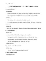 Giáo án Ngữ văn 11 tuần 11: Luyện tập thao tác lập luận so sánh